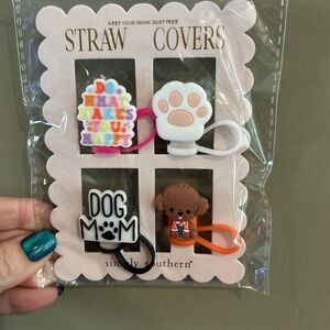 Simply Southern Straw Covers Set - Multicolor